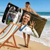 Пляжное полотенце с принтом CR7, Большое, Мягкое, Быстросохнущее, для Пляжа, Кемпинга, Плавания