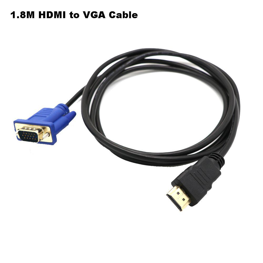 1.8M 6FT Universal Professional Multime Support 1080P Video Cable Converter HDMI To VGA
