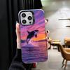 Ударопрочный чехол для телефона с узором косатки для iPhone 17 Air 16 16E 15 Pro Max 14 Plus 13 Mini 12 Задняя крышка Защита от падения Fundas