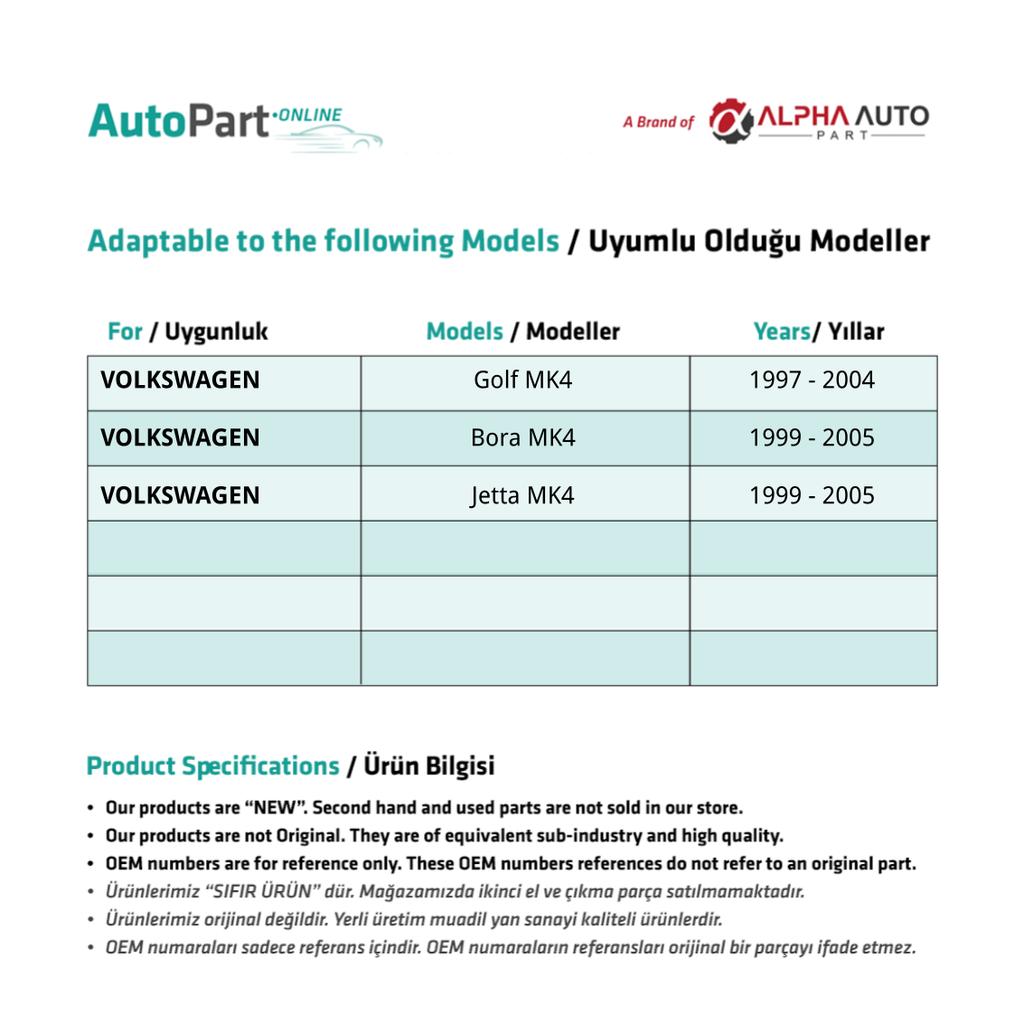 Запирающая защелка внутренней двери Трос Боудена сзади для Volkswagen Golf 4-Bora 4-Jetta 4-1J4839086H
