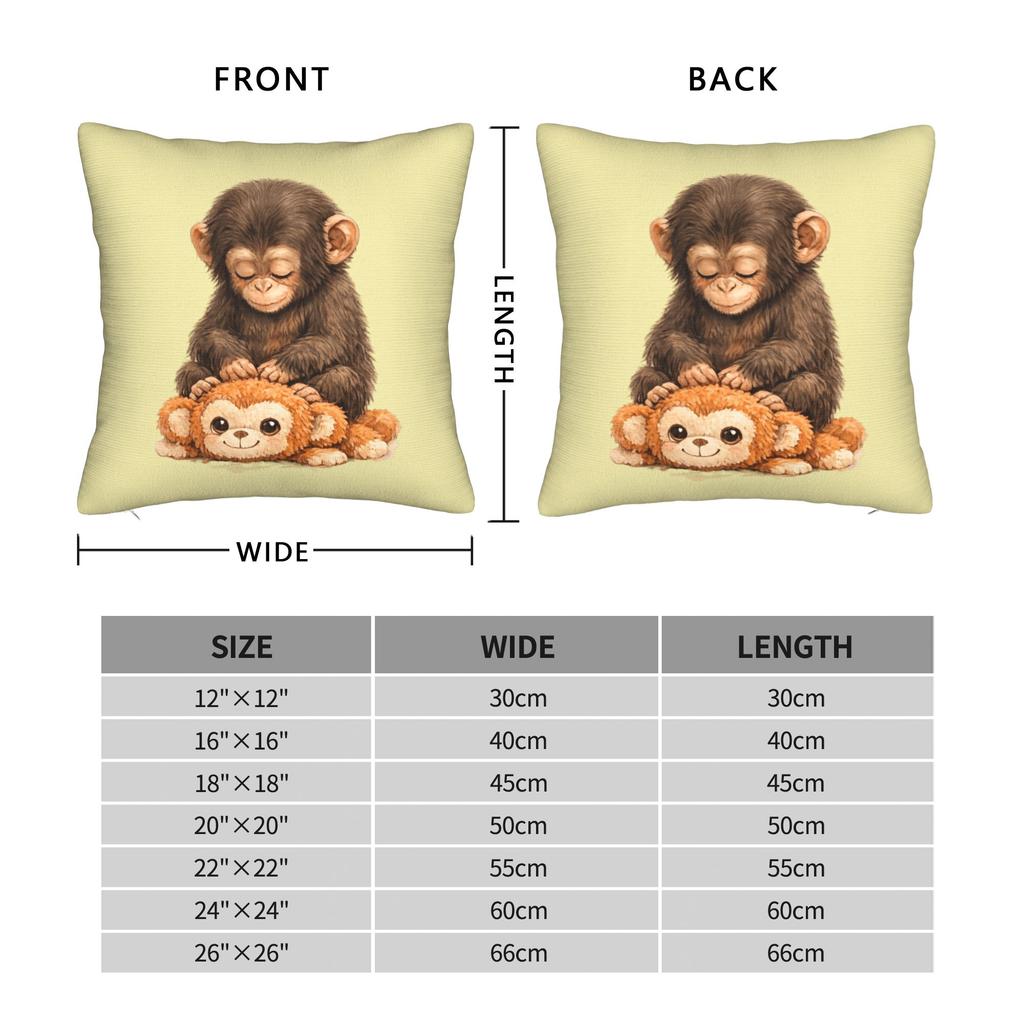 Monkey Punch Pillow Case Fashion Pillow Cover Soft Pillowcases For Sofa Bedroom Home Decor