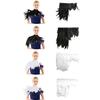 Punk Gothic Natural Dyed Rooster Feather Cape Shawl Shoulder Wrap Choker Collar for Costume Party Halloween