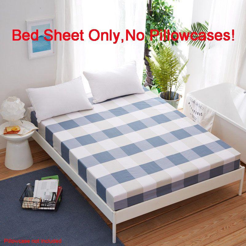 Sheet Bed Fitted Cover Without Pillowcase Floral Printed Single King Double