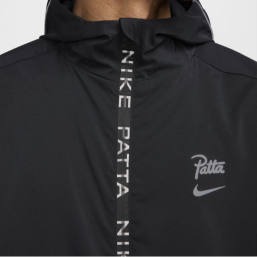 Nike X Patta SS24 Удобная модная спортивная куртка с длинными рукавами Верхняя одежда унисекс Черный FJ3088-010