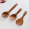 Teak Acacia Wood Kitchen Utensil Set: Spatula, Spoon, Ladle, Turner, Long Handle Rice Spoon