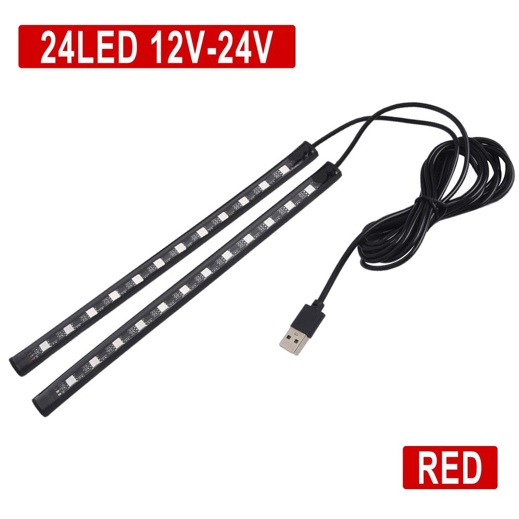Car LED Foot Light Strip  USB Decorative Atmosphere Signal Lamp
