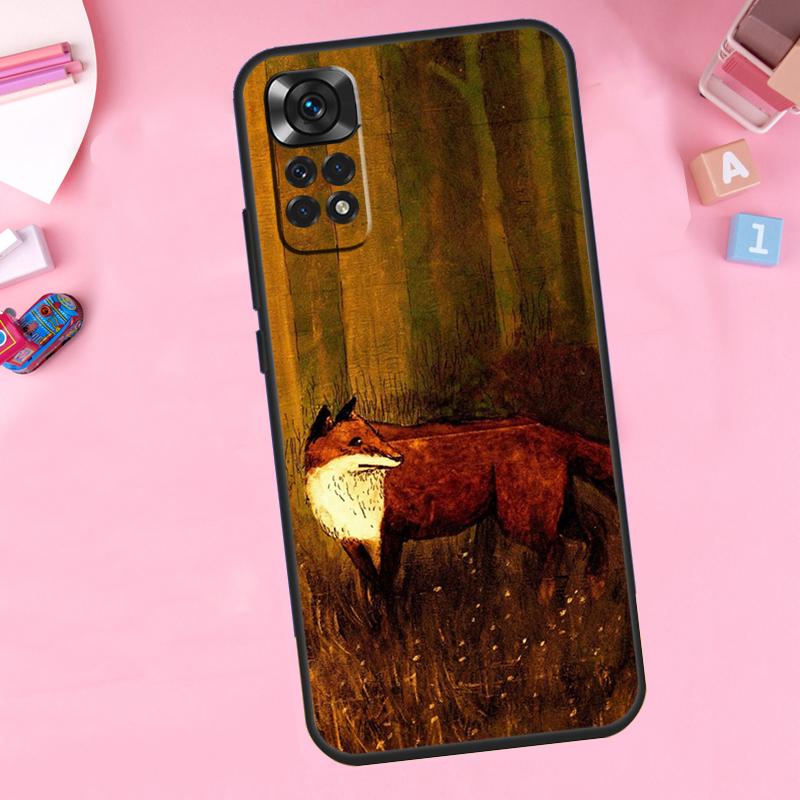 Winter Fox Foxes For Xiaomi Redmi Note 14 10 11 12 13 15 Pro Plus Phone Case For Redmi 15 15C 14C 12C 10C 13C