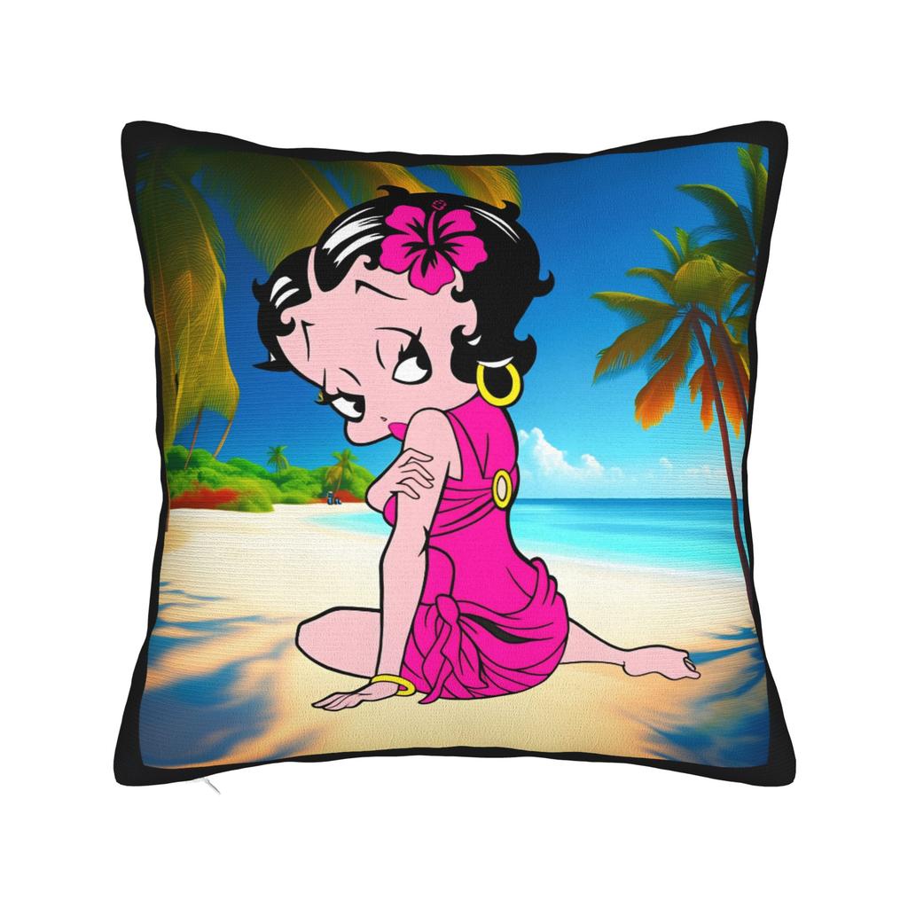 Cartoon Lady B-Bettyeds Boops Pillow Case Custom Pillow Cover For Office Car Home Decor Fashion Pillowcases
