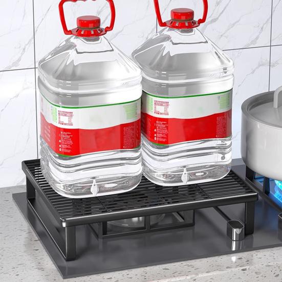 Gas Stove Rack Induction Cooker Bracket Solid Metal Structure Strong Load-bearing Multipurpose Storage Rack