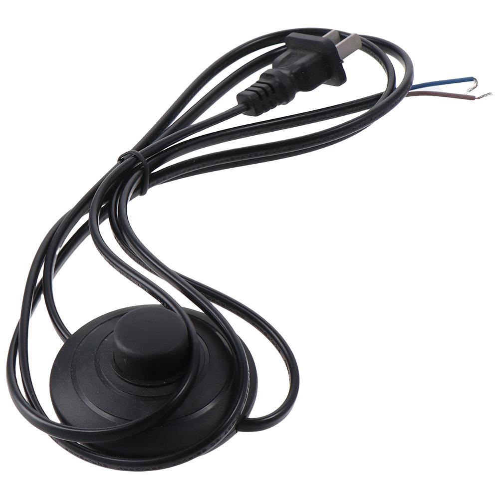Black Footswitch Plastic Foot Pedal Push Switch with 1.8m Cable   Lamp Light On-Off Control