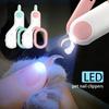 1pc LED Light Pet Nail Clippers For Cats & Dogs, Mini Size, Trimming With Bloodline Illumination, Comfort Grip