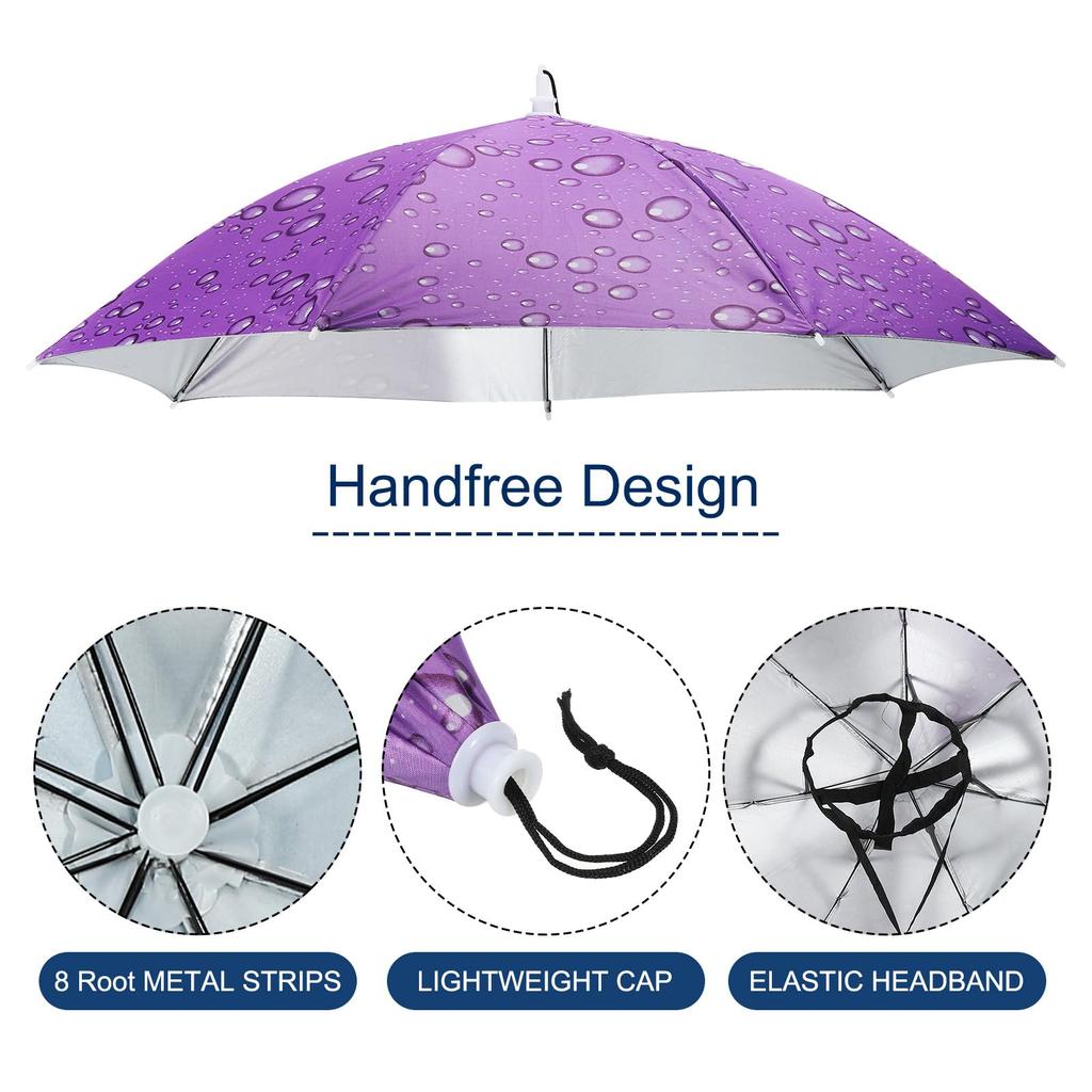 Зонт-шляпа PATIKIL Hands Free Fishing зонт-шляпа эластичная повязка на голову складная солнцезащитная кепка для кемпинга садоводства походов сельского хозяйства пляжа дождевая капля