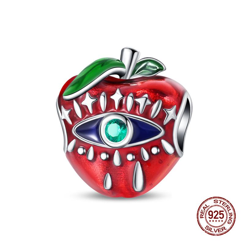 New In Original Charms Copper Sweet Pink Robot Charm Beads Fits 3Mm Original Bracelets For Womens Diy Fine Jewelry Gift