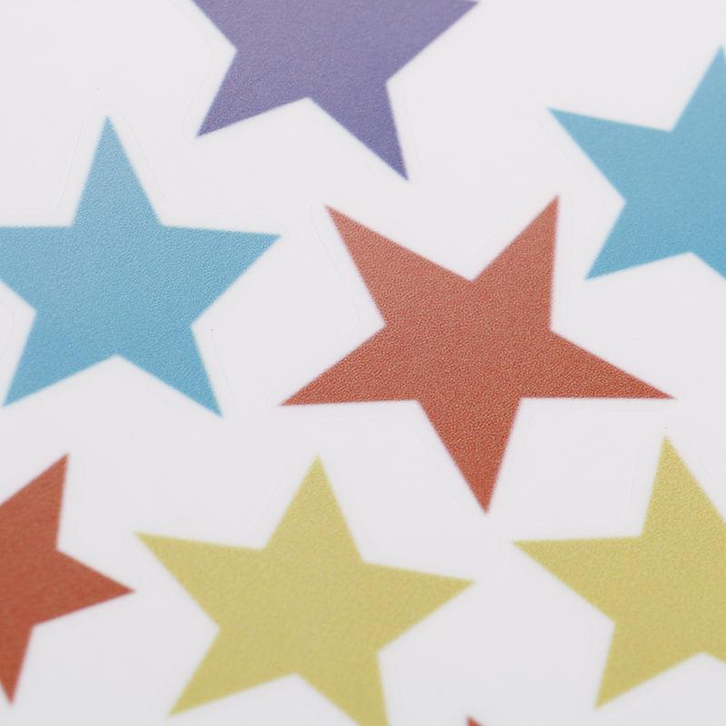 Радужные звезды Наклейка на стену Детская спальня Оконные наклейки Виниловые художественные фрески Съемные