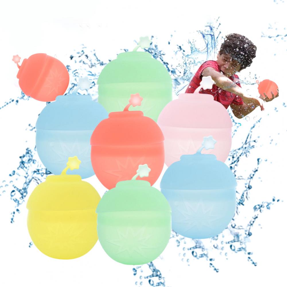 Silicone Splash Ball Reusable Silicone Water Ball Fun Outdoor Toy for Kids Families Refillable Durable for Water Activities
