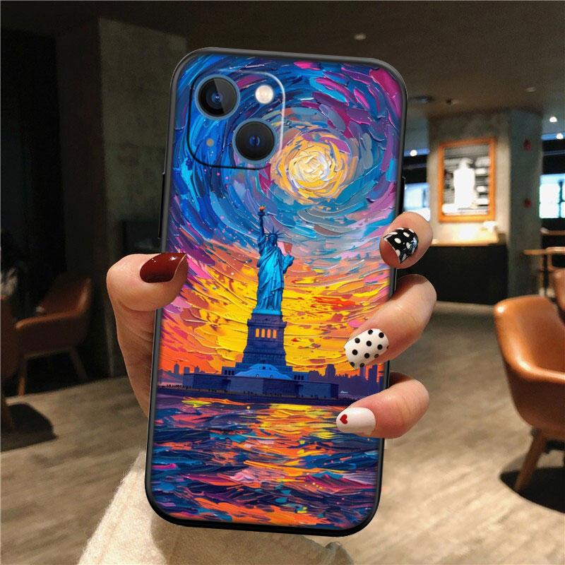 Чехол для телефона IK66 Статуя Свободы для Samsung Galaxy S20 S21 S22 Ultra FE + Plus A21S A22 A24 A25 A26 A30 A30S A31
