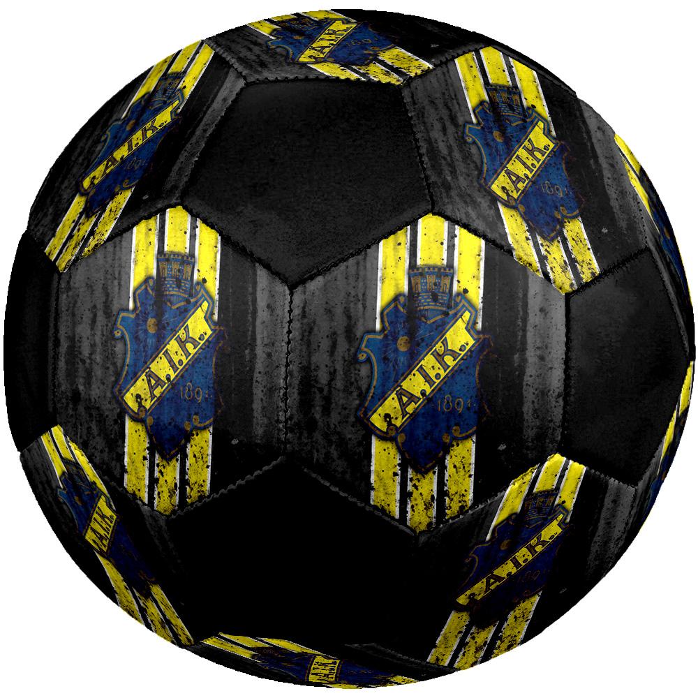 AIK Fotboll Soccer Ball Colorful All Ages Machine Stitched PVC Competition Ready Durable High-Bounce.SIZE5