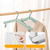 Portable Folding Clothes Rack Travel Telescopic Hanging Drying Rack for Home Business Travel No Trace Windproof Hangers