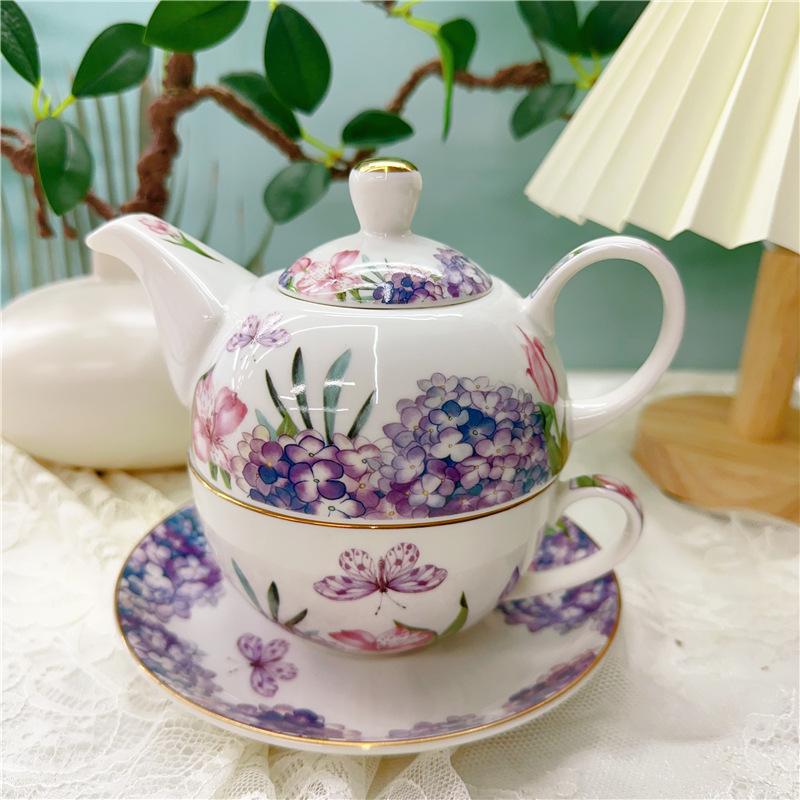 Европейский керамический чайник для матери и ребенка, послеобеденный чайный сервиз с эффектной кофейной чашкой, цветочной чашкой, креативный набор для заваривания чая