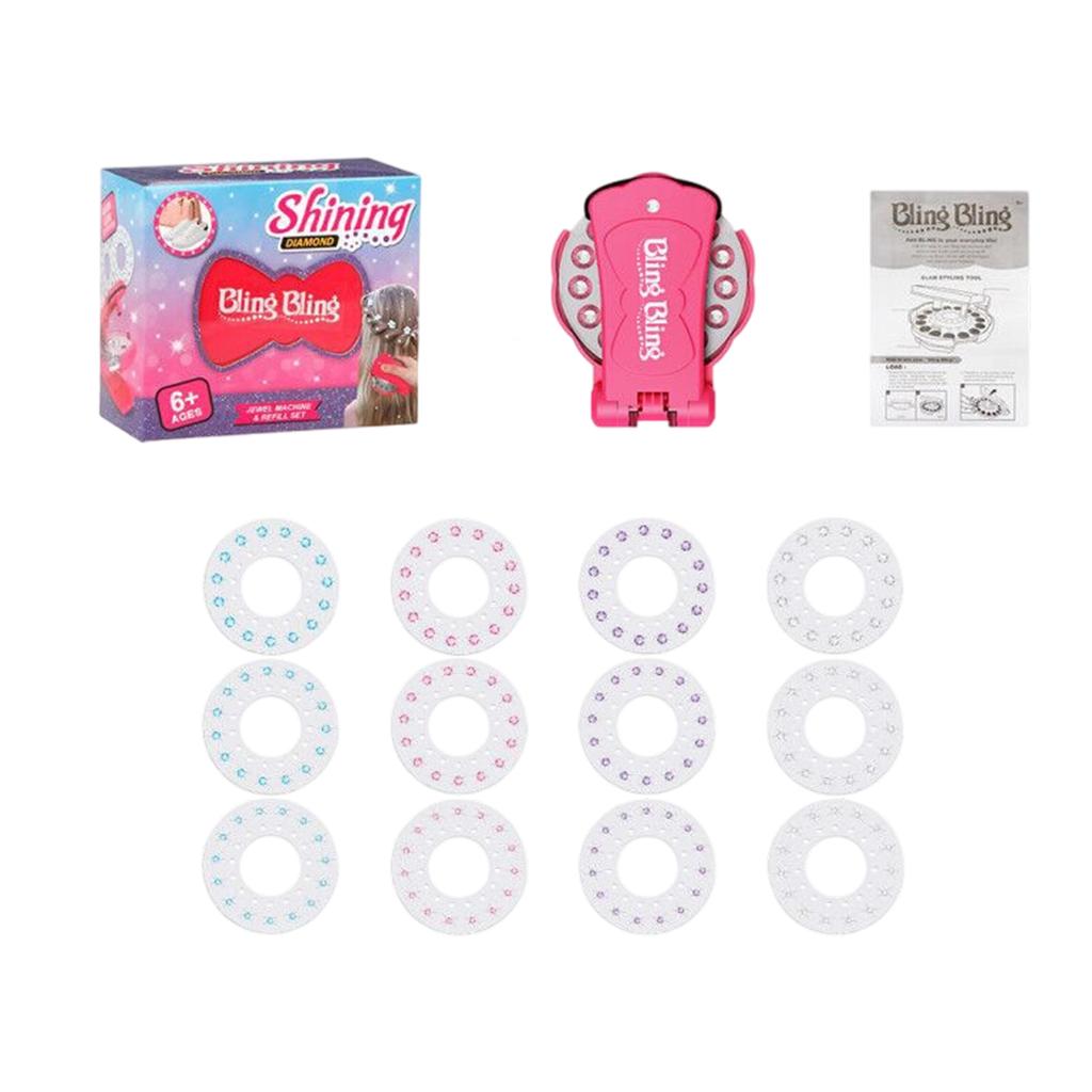 Fashion Diamond Piece Girl Gift Hair Braiding Tool Set