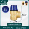 Brass Thread Safety Valve Solar Angle Valve Automatic Pressure Relief Tap