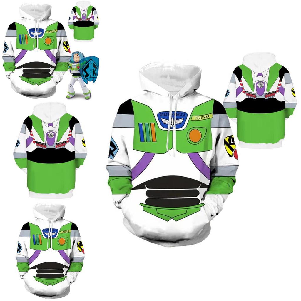 Toy Story Buzz Lightyear Graphic Hoodie Sweatshirt Cosplay Costume Soft Breathable Pullover