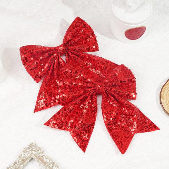 Заколка для волос двухслойная однотонная с пайетками противоскользящая ретро-украшение для волос в стиле принцессы