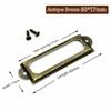 20 Pcs Rectangular Shape Card Insert Frame Multi Colors Shelf Tag Bracket  Cabinet Drawer Organizing