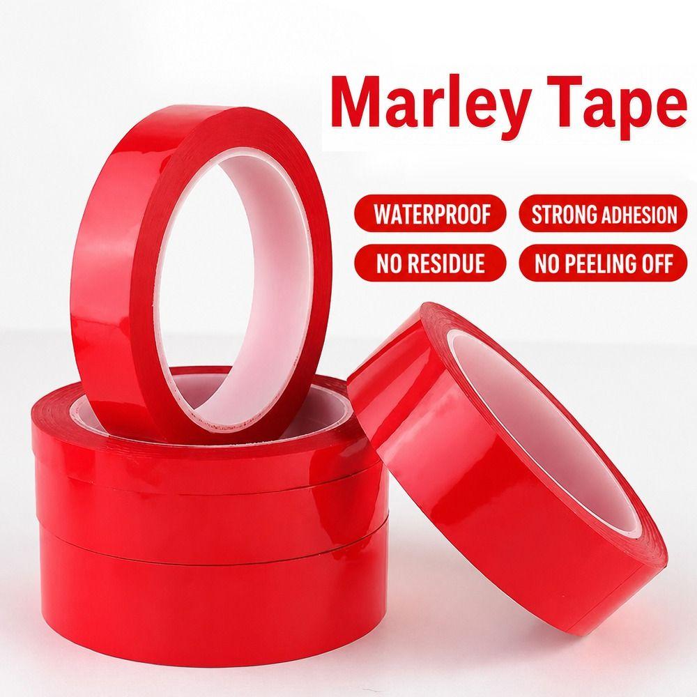 Red Marking Tape 66 Meters Adhesive Coded Tape High Insulate Marker Line Tape