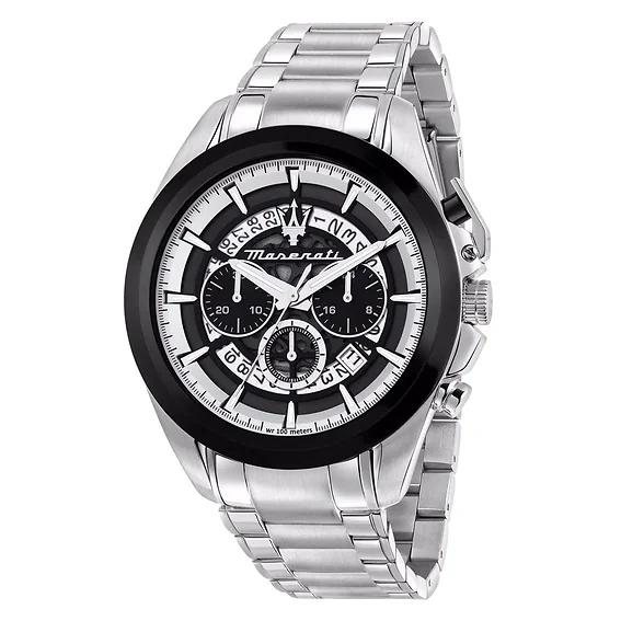 Maserati Часы мужские Traguardo Chronograph из нержавеющей стали, многоцветный скелетонизированный циферблат, кварцевые R8873612059 100 м