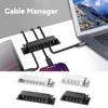 Новый 5/8 отверстий органайзер для кабеля протектор кабеля настольный USB кабель сматывание мышь клавиатура наушники провод органайзер держатель питания