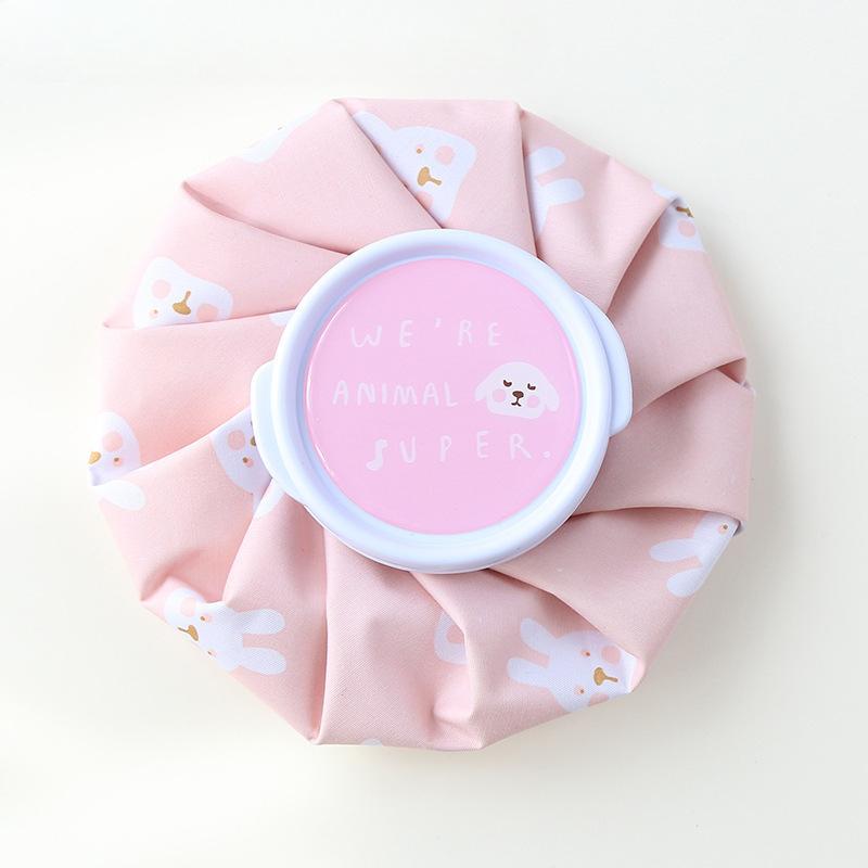 Cloth Ice Pack Household Folding Ice Pack Cartoon Thickening Leakproof Hot Water Bag Cold And Hot Compress Physiotherapy Bag