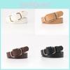 Womens Adjustable Faux Leather Belt For Casual And Office Wear With Smooth Buckle