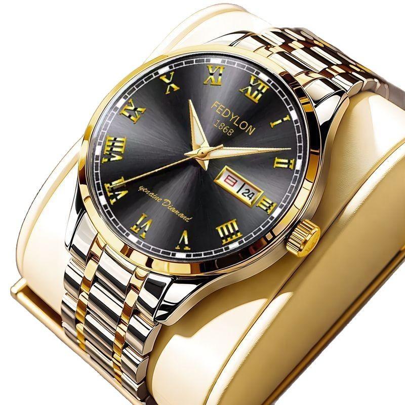 Мужские часы Мужские часы кварцевые знаменитые студенческие часы со стальным ремешком водонепроницаемые полностью автоматические мужские часы модель