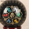 1pcs Obsidian Heart Meridian Ball, Home Decoration Accessories, Gift Ball, Arts and Crafts, Office Feng Shui Ornaments