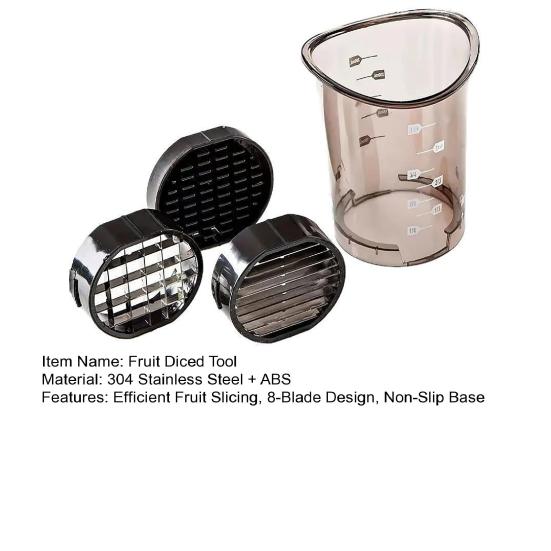 Клубникорезка с 8 лезвиями из нержавеющей стали, резак для ягод и яиц, инструмент для нарезки фруктов кубиками, съемный кухонный гаджет для бананов, огурцов, грибов