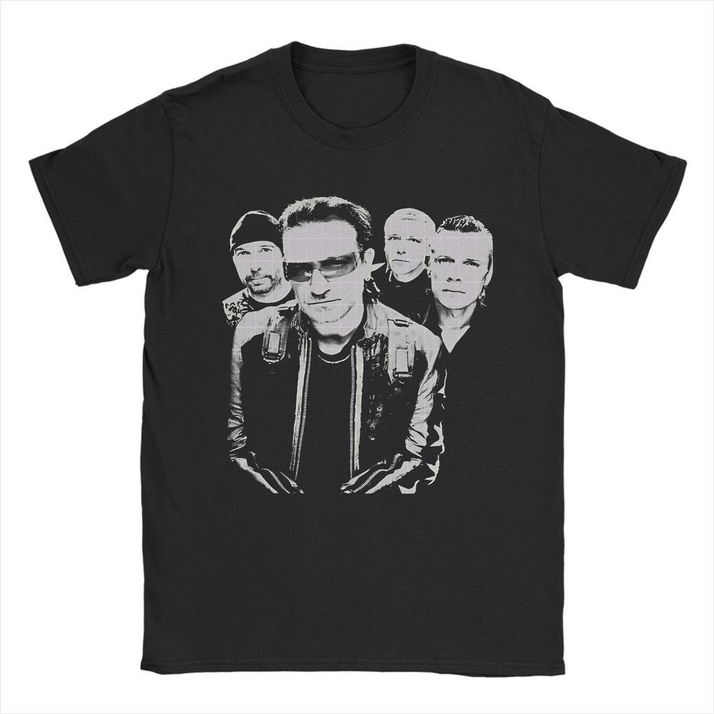 U2 Rock Band Achtung Baby Logo T Shirt Unisex's Cotton Funny T-Shirt O Neck Tees Short Sleeve Clothes Summer