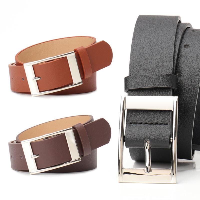New Korean Style Premium Pin Buckle Women's Belt - Casual Student Waistband, Versatile for Jeans 3pcs