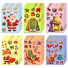 6 Pieces/package DIY Christmas Series Face Change Stickers Fox Expression Packaging Skateboard Cartoon Decoration Graffiti Stickers