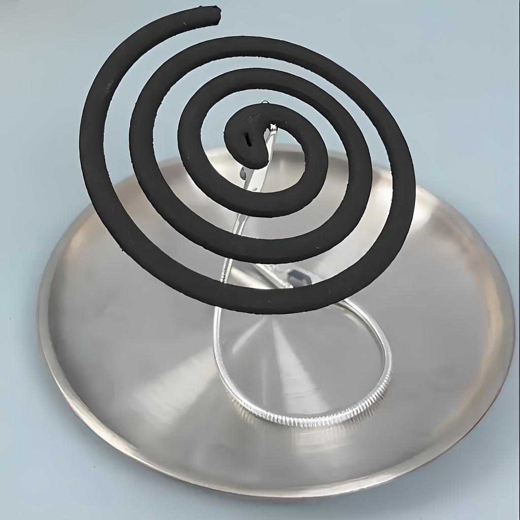 3Pcs Stainless Steel Mosquito Coil Holder – Adjustable Clip Heat-Resistant Anti-Tip Indoor Outdoor Insect Repellent Burner