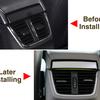 Stainless Steel Car Rear Air Conditioning Outlet Decoration Cover For Skoda Octavia A7 2015+