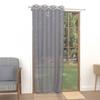 Grey Curtain with Metal Eyelets 135x250 Cm