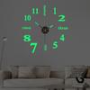 Hole-free Creative Luminous Diy Clock, Living Room and Bedroom Background Wall Clock, Nordic Silent Clock, Decorative Wall Clock