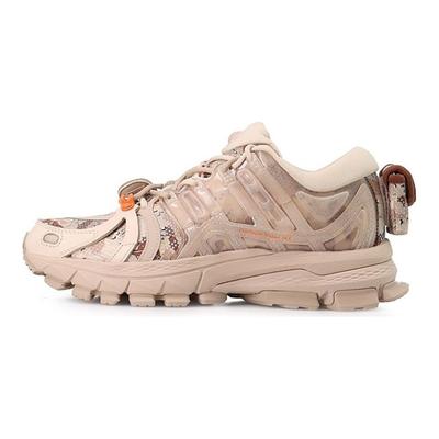 Li Ning Lijun Ace 1.5 Ткань Синтетическая кожа Износостойкие Дышащие Низкие Спортивные Повседневные Туфли Мужские Кроссовки Светло-Коричневые ARZP009-16