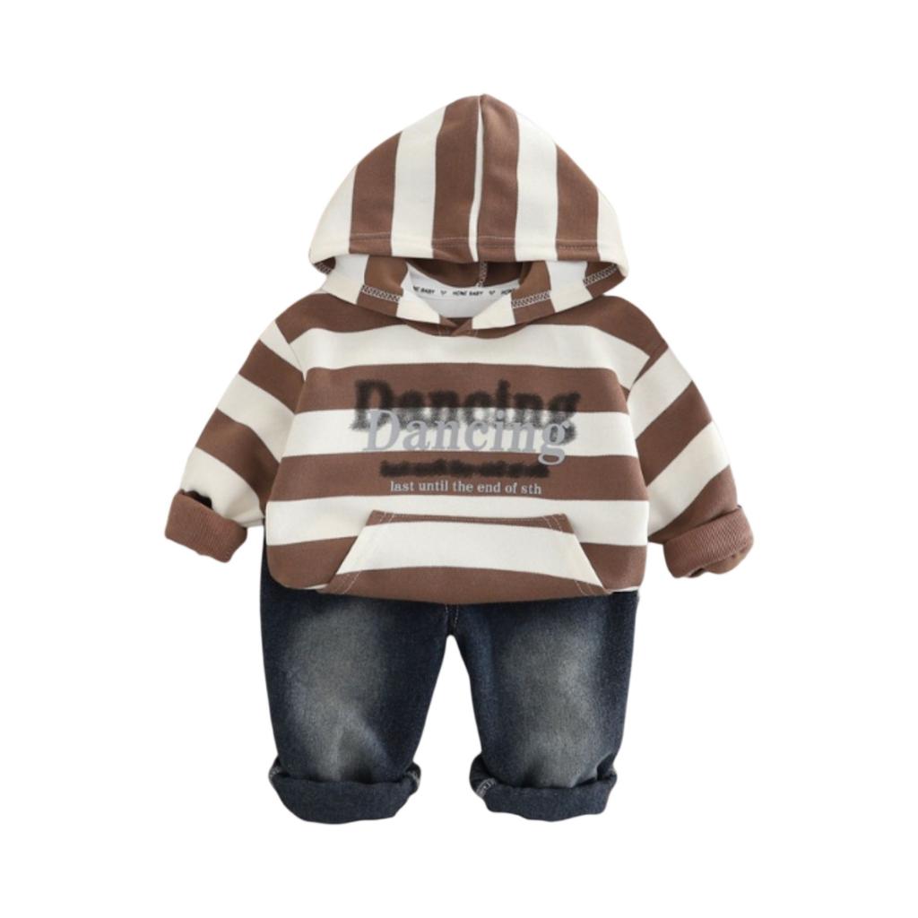 Детский повседневный комплект с длинным рукавом, удобные наряды для повседневной носки