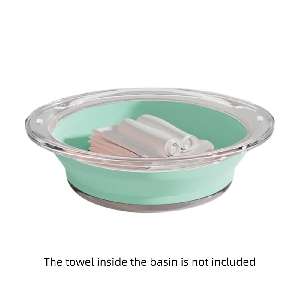 Multi-purpose Transparent Folding Basin Collapsible Portable Laundry Basin Space Saving Washbasin Student