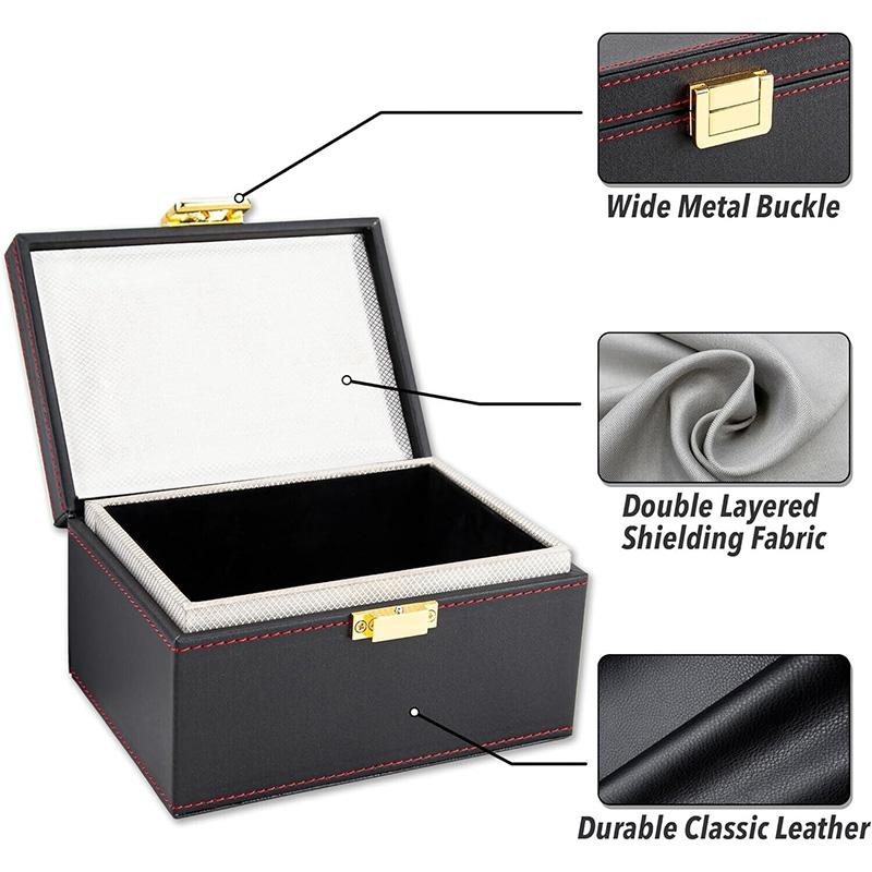Anti Theft Car Key Signal Blocker Faraday Box Radiation Protection Phone Box Anti Tracking RFID Security Storage Faraday Case