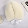 1PC Scarf Shawl Outdoor Windproof Short Ribbon Soft Mufflers Cold Proof Solid Color Winter Warm Faux Fox Fur Plush Collar