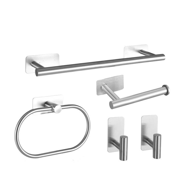 Bathroom Hardware Set Black Robe Hook Towel Rail Bar Rack Shelf Hanger Tissue Toilet Roll Paper Holder Wall Bathroom Accessories