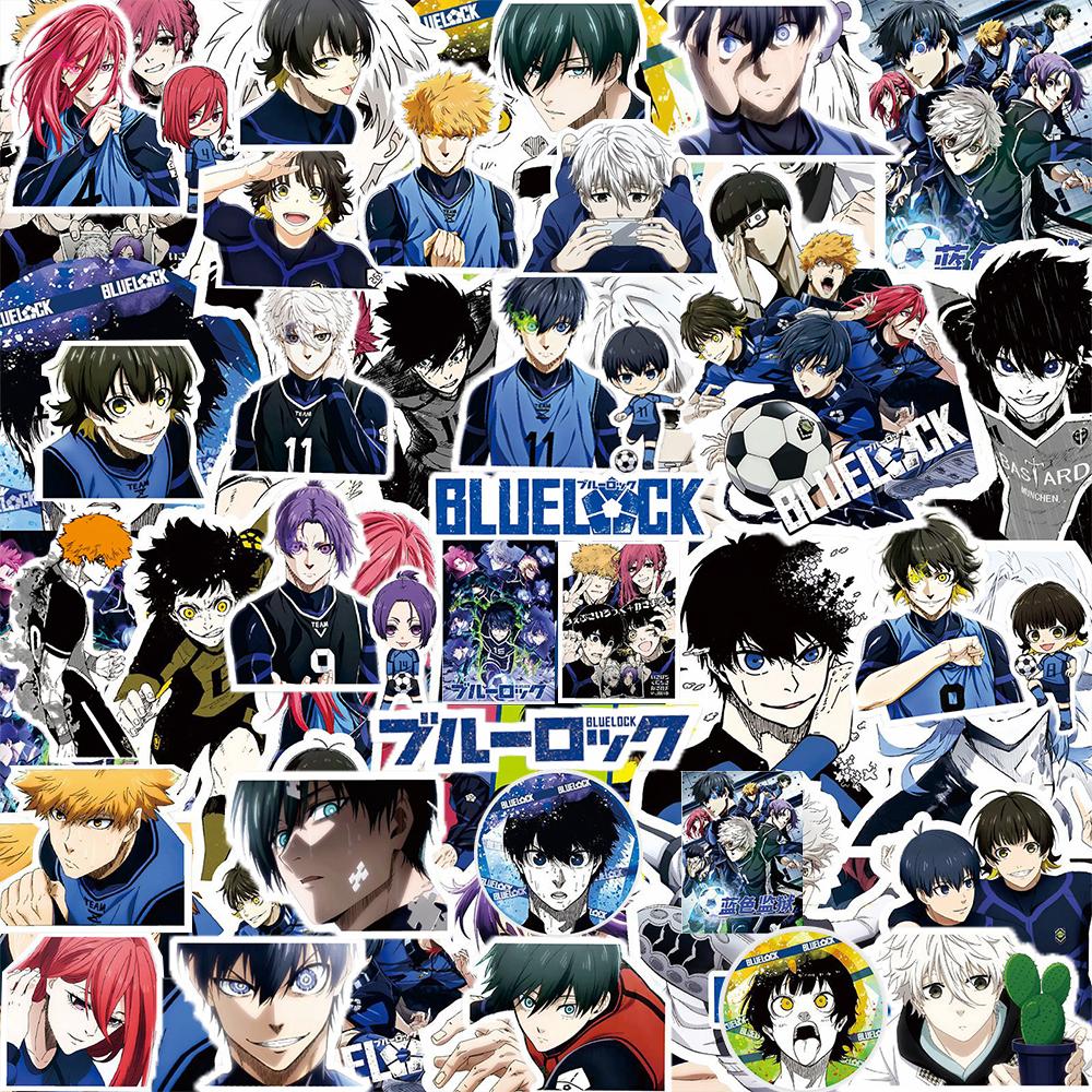 10/30/80pcs Blue Lock Anime Stickers Isagi Yoichi Cartoon Sticker DIY Notebook Suitcase Phone Bike Classic Cool Kids Toy Decals